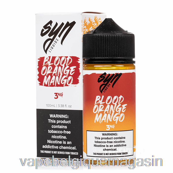 Vape Juice Orange Sanguine Mangue - Liquide Syn - 100ml 0mg
